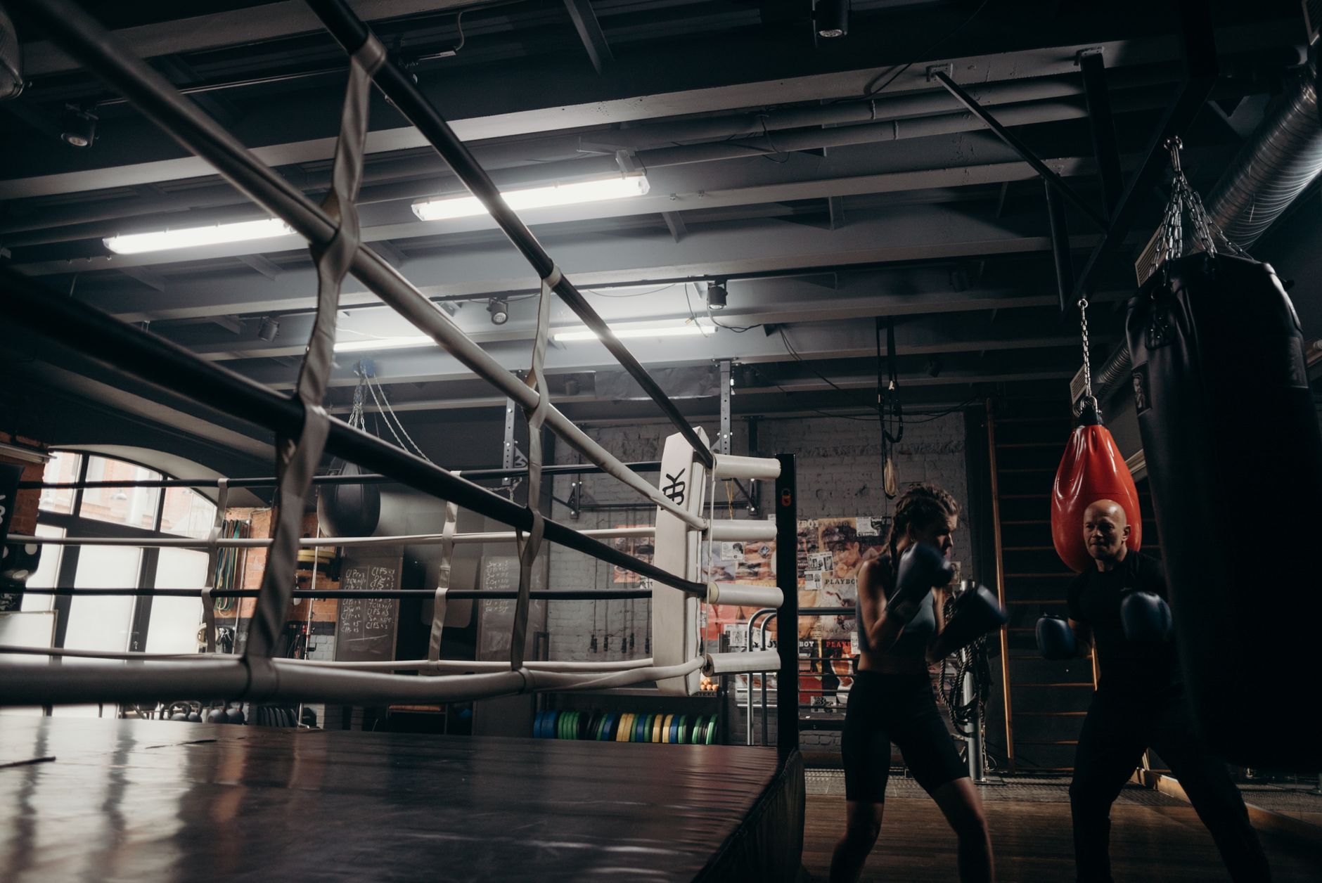 Guantes de boxeo de entrenamiento