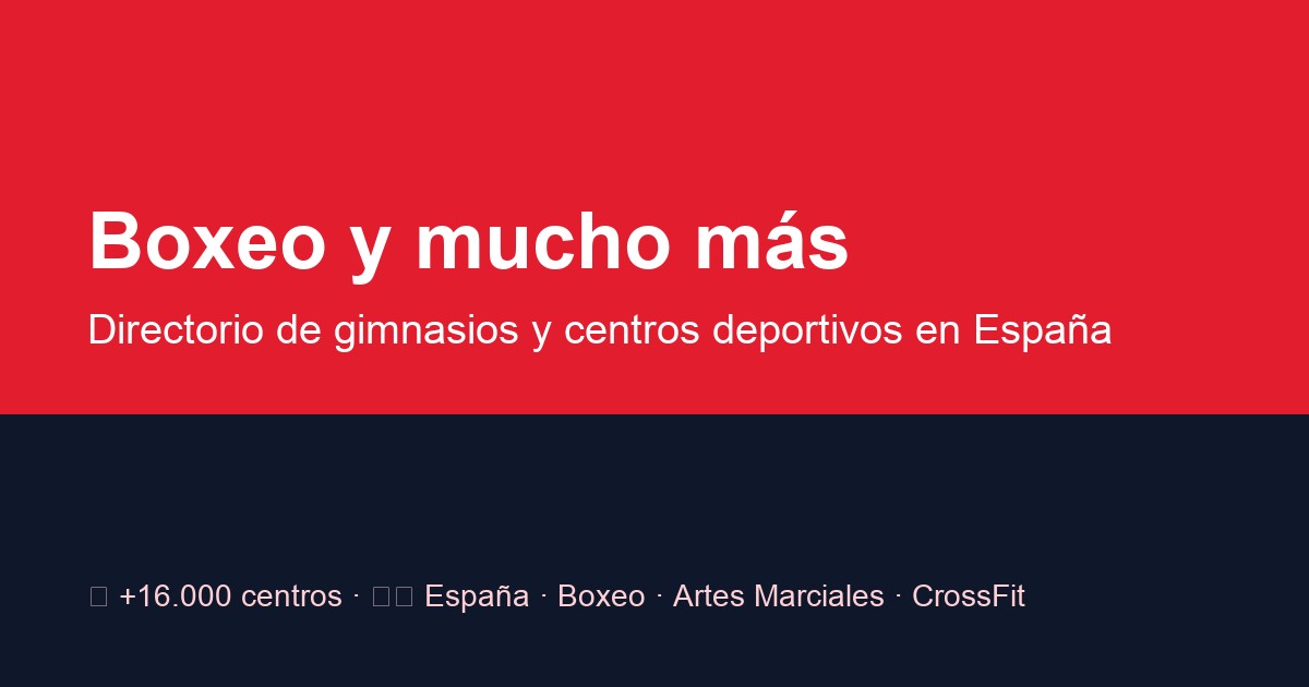 Gimnasio de boxeo en Madrid — instalaciones y saco de entrenamiento