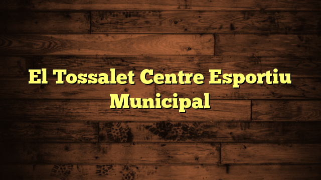 El Tossalet Centre Esportiu Municipal