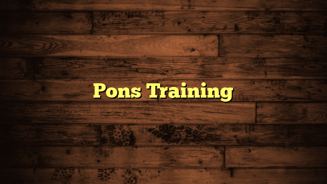 Pons Training